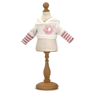 Sweatshirt mit Strickblume