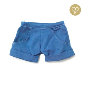 Kurze helle Denim-Jeans