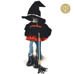 Komplettes Halloween-Hexen-Outfit: Version 1