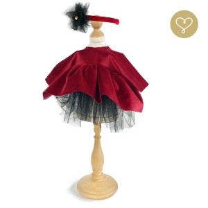 Kleid rot mit Haarband