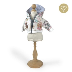 Sweatshirt mit Kapuze und Blumen