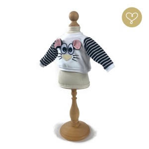 Sweatshirt "Maus" Weiß