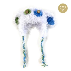 Mütze Flauschig Bunt