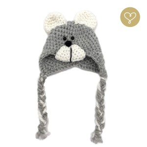 _Kappe „A Bear“ Grau_